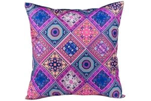 Gardenista Garden Outdoor Scatter Cushion | Patio Rattan Chair Patterned Furniture Pillow | Water Resistant | Hypoallergenic Hollowfibre Filled (Bandana)