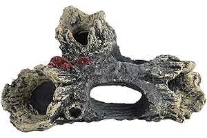YOUTHINK Legni Arredo per Acquario,Acquario Legno Acquario Ornamento Artificiale Tronco in Resina Grotta per Acquario Paesaggistica Decorazione per Acquario Paesaggistica