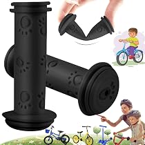 Poignées Vélo Enfants Weploda - Caoutchouc Antidérapant - Motifs Palmiers - Pour Draisienne & Vélos 22mm