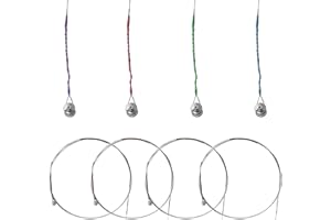 KALIONE 8 Stück Violinsaiten 4/4 Universal Komplettset (G-D-A-E) Violine Universalsaite Stahlkern Geigensaite für Instrumente Saiten 1/2, 1/4, 3/4, 4/4 Violine