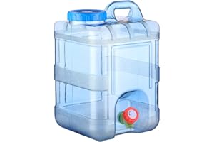 Starnearby Bidon à eau de 5 à 22 l avec robinet - Réservoir d'eau portable - Réservoir d'eau potable - Sans BPA - Pour l'extérieur, le camping, le stockage des boissons