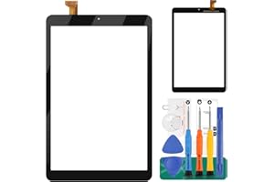 SRJTEK Ersatz-Touchscreen für Samsung Galaxy Tab A 8.0 T387 SM-T387T T387A T387V Touchscreen, Digitizer, Glasmontage, Reparaturteile (ohne LCD, Keine Anleitung), schwarz