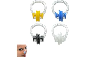 SIYUPU Kids Nose Clips for Swimming, 4 Pcs Silicone Swimming Nose Pegs for Kids Adults, Waterproof Nose Plugs for Swimming Swim Nose Training Protector for Beginners