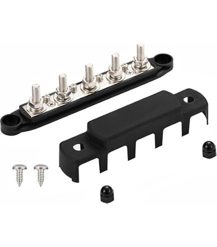 Bloc De Distribution D'alimentation 12V-48V DC BusBar 250A - Barres De Distribution D'énergie Pour Voiture, Camion, Bateau - Lot De - Sport