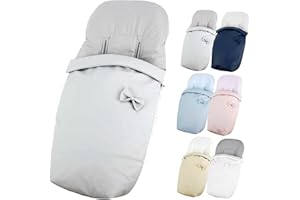 Saco Silla Paseo Universal Impermeable - Uso como Saco en Invierno o como Funda de Silla en Verano - Hecho en España por Trimatt - Color GRIS ECOPIEL