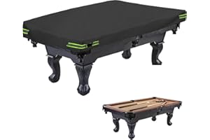 OUTTDID Pool Table Cover, 600D Waterproof Covers for Billiard Pool Table, Heavy Duty Scratched-Free UV Protection Snooker Furniture Table