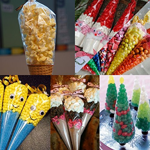 Kootek 100 Einweg Spritztüten Spritzbeutel für Spritztüllen Set, Spritzbeutel Tüllen, Torten Deko aus Stärker und Dicker Material (33CM) - 4