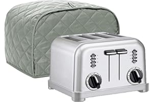 BOCZIF Housse Anti-Poussière pour Grille-Pain à 4 Tranches - Protection pour Petits Appareils de Cuisine - Compatible avec la Plupart des Grille-Pain Standard