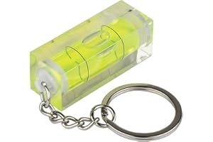 kabelmeister Mini-Wasserwaage mit Schlüsselanhänger, Neon