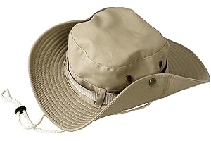 Taeku Cappello Boonie Uomo Donna Anti UV Protezione Solare a Tesa Larga Cappello per Esterni Safari Cappello da Sole per Esterno Escursionismo