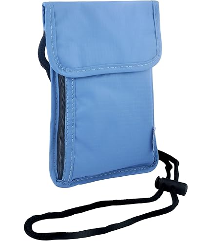 Pochette Cou Discrète De Voyage - Imperméable, Pour Passeport, Argent, Cartes, à Porter Sous Les Vêtements