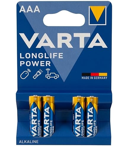 VARTA Piles C Baby, Lot De 4, Longlife, Alcalines, 1,5V, Adaptées Aux