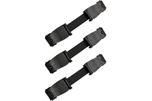 YSDYY 3 Pieces car seat Safety Clip, car seat Clip, Anti-Escape car seat Strap Chest Clip, Stroller Adjustment Clip, Safety Buckle, Universal Stroller car seat Strap Cover (Black)