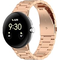 Chofit Remmar kompatibla med Google Pixel Watch-armband, metallarmband i rostfritt stål, ersättningsband för Pixel Watch Smar