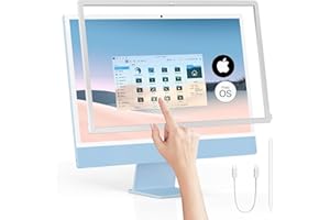 KEENRAY Keenhot Trackpad Touchscreen Frame for iMac, High-Precision Touchpad Support Multi-Gesture, Ultra Slim Touch Screen Activator for iMac M1, M3, M4 (Stylus Pen incluido)