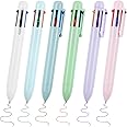 6 Pack 0.5Mm 6-In-1 Multicolor Ballpoint Pen 6 Colors