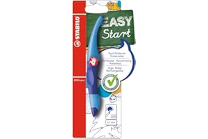 STABILO EASYoriginal - Ergonomic Rollerball - Right-Handed - Pack of 1 - Dark Blue/Light Blue