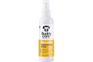 Buddycare Spray Deodorante per Cani - Spray Deodorante per Cani - Con Aloe Vera e Pro Vitamina B5 (Latte e Miele, 200ml)