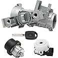 Hoypeyfiy Car Ignition Switch Lock Barrel Starter Switch with Key Replacement for Golf MK5 MK6 Touran Replaces 1K0905851B 1K0905865 30936044