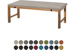 Aselbia Bankauflage Bankkissen Stuhlkissen 120 X 35 X 5CM ，Waschbar Abnehmbarem Gartenbankauflage Bankpolster Bequeme rutschfeste Sitzkissen für Gartenmöbel/Schaukel/Terrasse/Drinnen，Grau