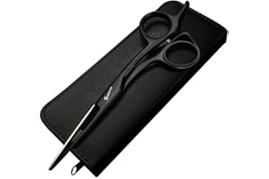 SHARONDS 6.5 o 6 o 5,5 pollici alta qualità professionale Hair dressing forbici, cesoie barbiere piatto taglio Scissor nero