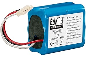 BAKTH 2200 mAh 7,2 V NiMH akumulator prawdziwa pojemność do Braava 380T, Braava 380, Braava 390T Mint Plus 5200, 5200C