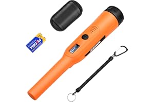 Metal Detector Pinpointer for Adults & Kids - KKMOL 360°Search Gold Detector, Waterproof Pin Pointer Metal Detector, 3 Modes Pinpointing for Finder Probeor Gold, Coins, Detecting Treasure Pinpointing