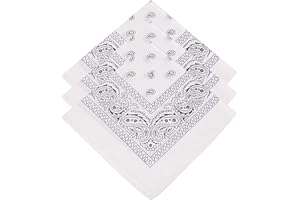 HATS OF LONDON Paisley Bandanas Pack Of 3 Paisley Cotton Paisley Print Neck Scarf Headband Face Cover or Face mask for outdoor Wrist Scarf 100% Cotton Unisex Bandana