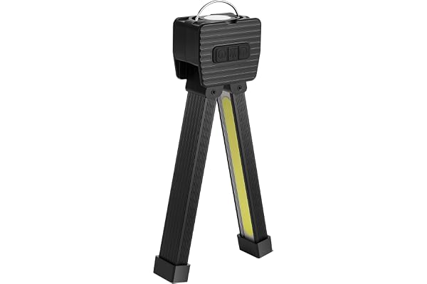 flintronic 1200mAh Gym Pose Lamp, Laddningsbar LED-ficklampa, Bärbar Magnet LED-ficklampa, med 7 Ljusstyrkegrader och 4 Lägen, IPX4 Vattentät ficklampa, för Fitness, Camping, Kontor