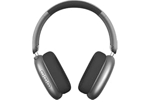 Wentronic Y01 Wireless Over Ear Headphones, Noise Canceling Bluetooth 5.3 Headphones with Microphones,Hi-Res Audio,48H Playtime,Foldable,Breathable Soft Earpads for iOS/Android/Samsung/PC-Space Grey