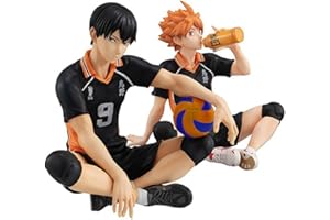 Gooyeh 2 sztuki Haikyuu Hinata Shoyo i Tobio Kageyama urocze figurki anime statuetka model na biurko urodziny 10 cm