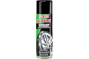 Ma-Fra Fast & Black, Lucidante Spray Antistatico per Pneumatici, Pratico, Veloce, Ravviva Il Colore Originale delle Gomme, Previene Screpolature, Formato 200ml