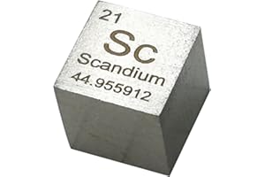 TIHONORI 10mm Element Würfel - Periodensystem der Elemente Sammlung - Seltene Erden Metalle,Scandium sc