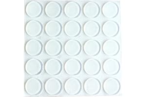 PANNGU 25 szt. przezroczystych, elastycznych podkładek, Ø 20 mm x grubość 2 mm, samoprzylepne, gumowe nóżki