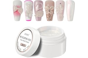 EODCI Extensions d'ongles en gel solide pour sculpture de main ferme - Gel dur - Fleur - Renforcer les ongles - Pour la maison, le salon de manucure - Lampe nécessaire