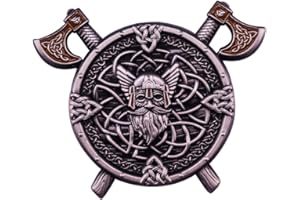 INSTITIZER Viking Norse Mythology Odin Runes Enamel Pin Warrior Tactical Morale Brooch Badge Denim Jacket Backpacks Badge Jewelry Gift