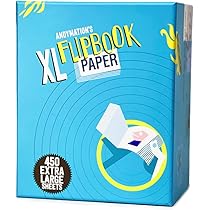 Official Andymation Signature Flipbook Kit for Kids & Adults for Drawing Animation, Premium Predrilled Flip Book Paper, Removable Binding Screws, Custom Erasers, Signed Official Andymation Signature Flipbook Kit for Kids & Adults for Drawing Animation, Premium Predrilled Flip Book Paper, Removable Binding Screws, Custom Erasers, Signed