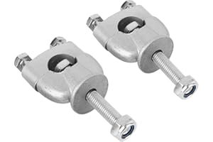 KEENSO 7/8 22 mm Zacisk do montażu na kierownicy, 2 szt./para uniwersalne srebrne podnóżki zaciskowe na kierownicę do motocykla Dirt Bike ATV uchwyt motocyklowy