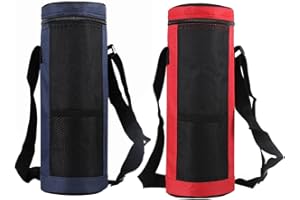 MCTIES HRTLSS 2 bolsas térmicas aisladas de 2 litros, bolsa de transporte Oxford para botella de agua, con correa ajustable, para viajes, picnic, bebidas, bolsa de transporte
