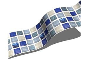 Guest Ruyunlai Greche Adesivo per Pareti Bordo Decorazione Autoadesiva Rimovibile per Cucina Bagno Piastrelle Adesivo per Pareti Autoadesiva 10cm X 200cm