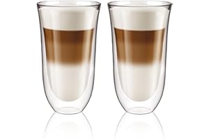 AQUALOGIS ULTRA PURE WATER Aqualogis Lot de 2 cappuccino à double paroi en verre crème 250 ml