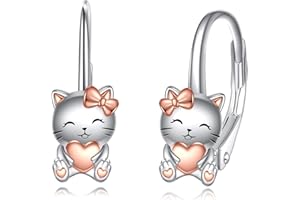 VONALA Boucles d'oreilles Axolotl en argent sterling 925 - Pour femme et fille