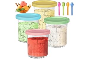 flavour pods Für Ninja Creami Deluxe Pints 4 Pack, Kompatibel mit NC501EU NC500EU Serie Creami Deluxe Ice Cream Makers, ninja creami behälter Ice Cream Zubehör