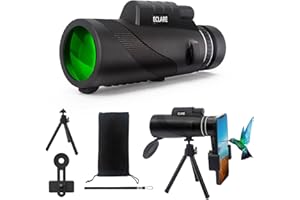 Eclare 10X40 High Power Monocular Telescope with BAK4 Prism & FMC Lens, Lightweight Monoculars for Adults with Tripod and Phone Adapter for Bird Watching&Hiking