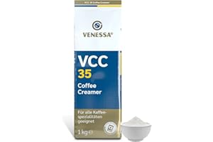 ‎VENESSA Venessa Coffee Creamer VCC35 - 10 x 1kg Kaffeeweißer, hochwertiger Kaffeeweißer für Vending Automaten, hohe Weißkraft, leicht löslich, Aromaschutzbeutel