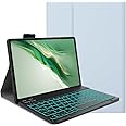YHFZR Keyboard Case for Honor Magic Pad 2 Tablet 12.3 Inch - (QWERTY Layout) 7 Colors Backlit Ultra Slim Flip Wireless Keyboard Stand Case for Honor Magic Pad 2 Tablet 12.3 Inch, Blue