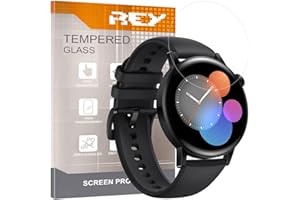 Pack 3X Bildschirmschutz aus gehärtetem Glas für Huawei Watch GT3 42mm - Watch GT Runner - Watch GT 3 SE - Watch Ultimate, Schutzfolie, Displayschutzfolie 9H+ Härte, Anti-Kratzen-Öl-Bläschen