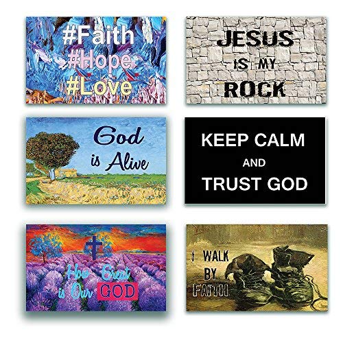 Neweights Christian Motivante Bible Versets Poster - Format A3 - Comment Grande Guerre est notre Dieu Thème - Décoration de chambre 24 Pack