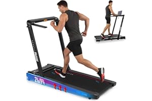 FITFIU Fitness MC-240 - Cinta de Correr Plegable 2 en 1 para Andar y Correr, 2 Niveles de Inclinación, Bluetooth y Speakers, Conectividad App (Swift, Kinomap, ASP), Ultracompacta para el Hogar/Oficina