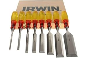 XMS Irwin XMS18S373S8 Marples Limited Edition Splitproof Chisel Set 8 Piece, Wood